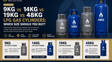 9kg vs 14kg vs 19kg vs 48kg LPG Gas Cylinders: Which Size Should You Buy?